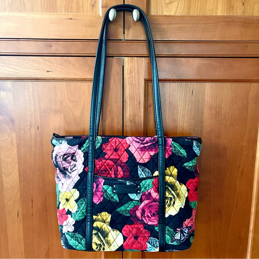 Vera Bradley Havana Rose Collection Super Spacious Tote / Shoulder Bag - Picture 9 of 14